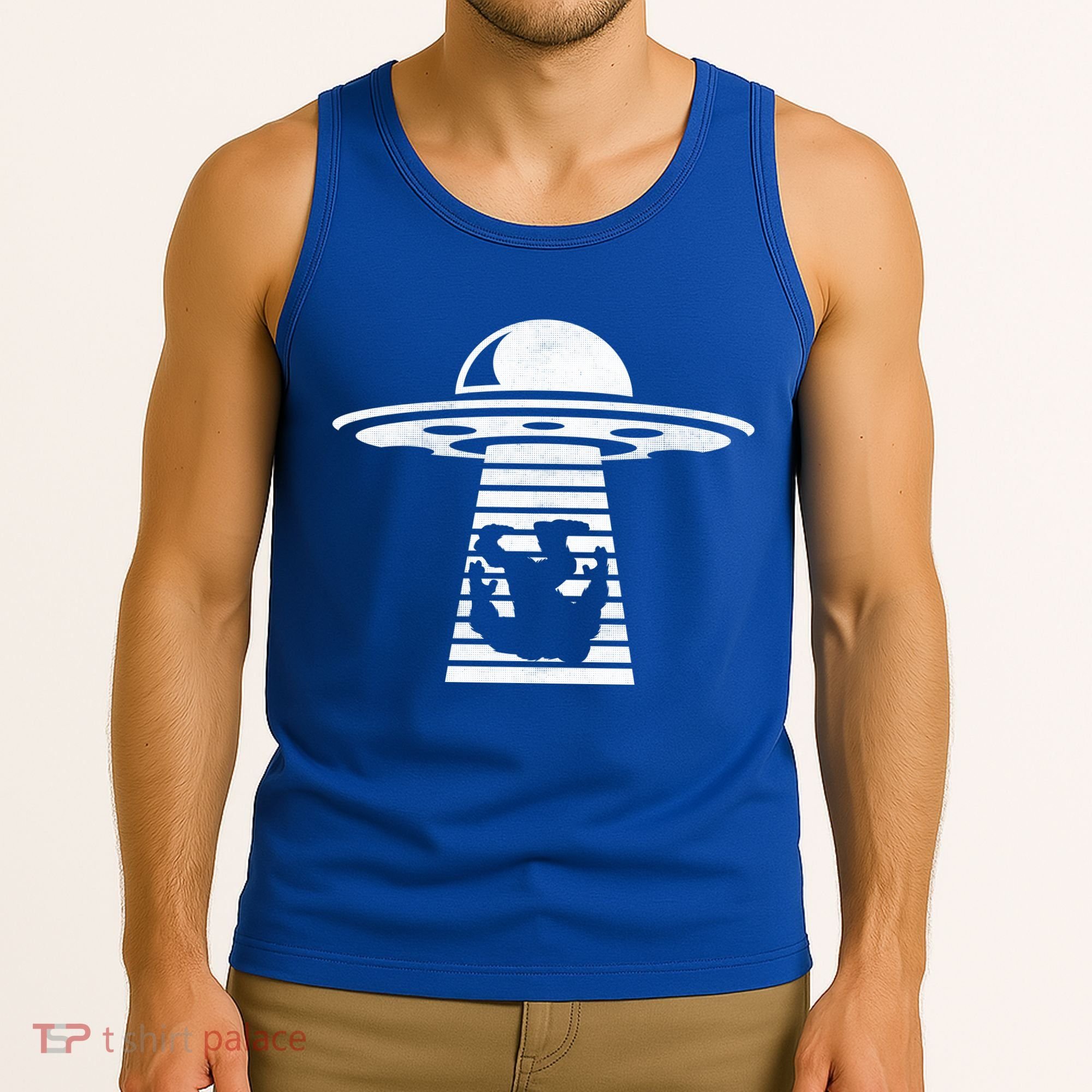 Bigfoot UFO Abduction Believe Tank Top