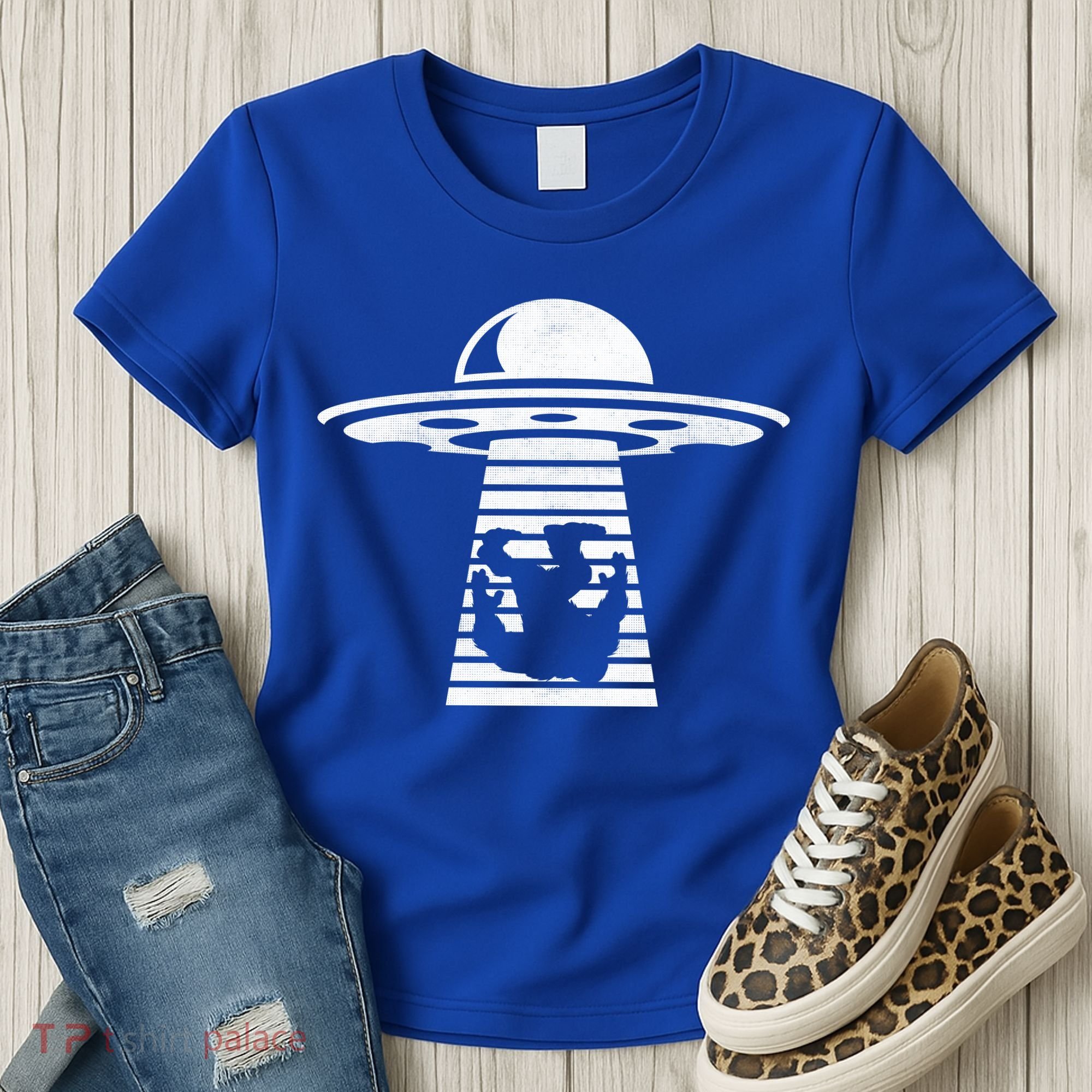 Bigfoot UFO Abduction Believe Women's T-Shirt