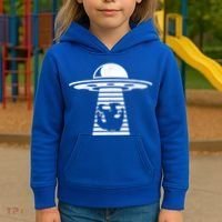 Bigfoot UFO Abduction Believe Kids Hoodie thumb 3