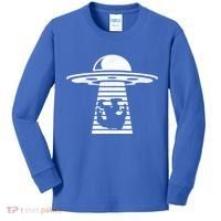 Bigfoot UFO Abduction Believe Kids Long Sleeve Shirt thumb 0