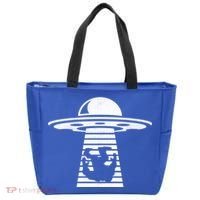 Bigfoot UFO Abduction Believe Tote Bag thumb 0