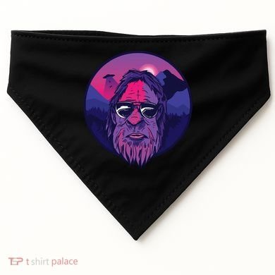 Bigfoot UFO Mountain USA-Made Doggie Bandana