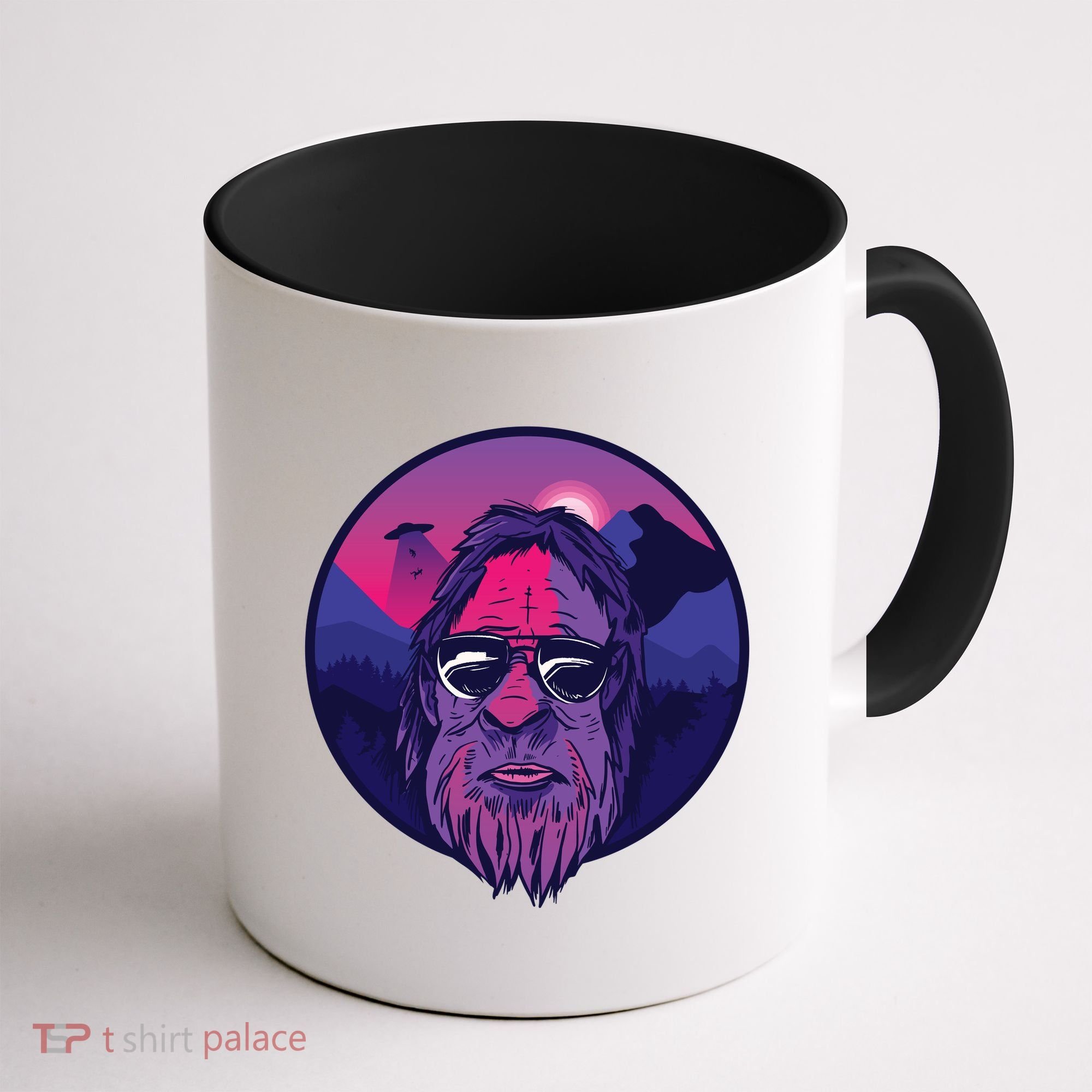 Bigfoot UFO Mountain Coffee Mug