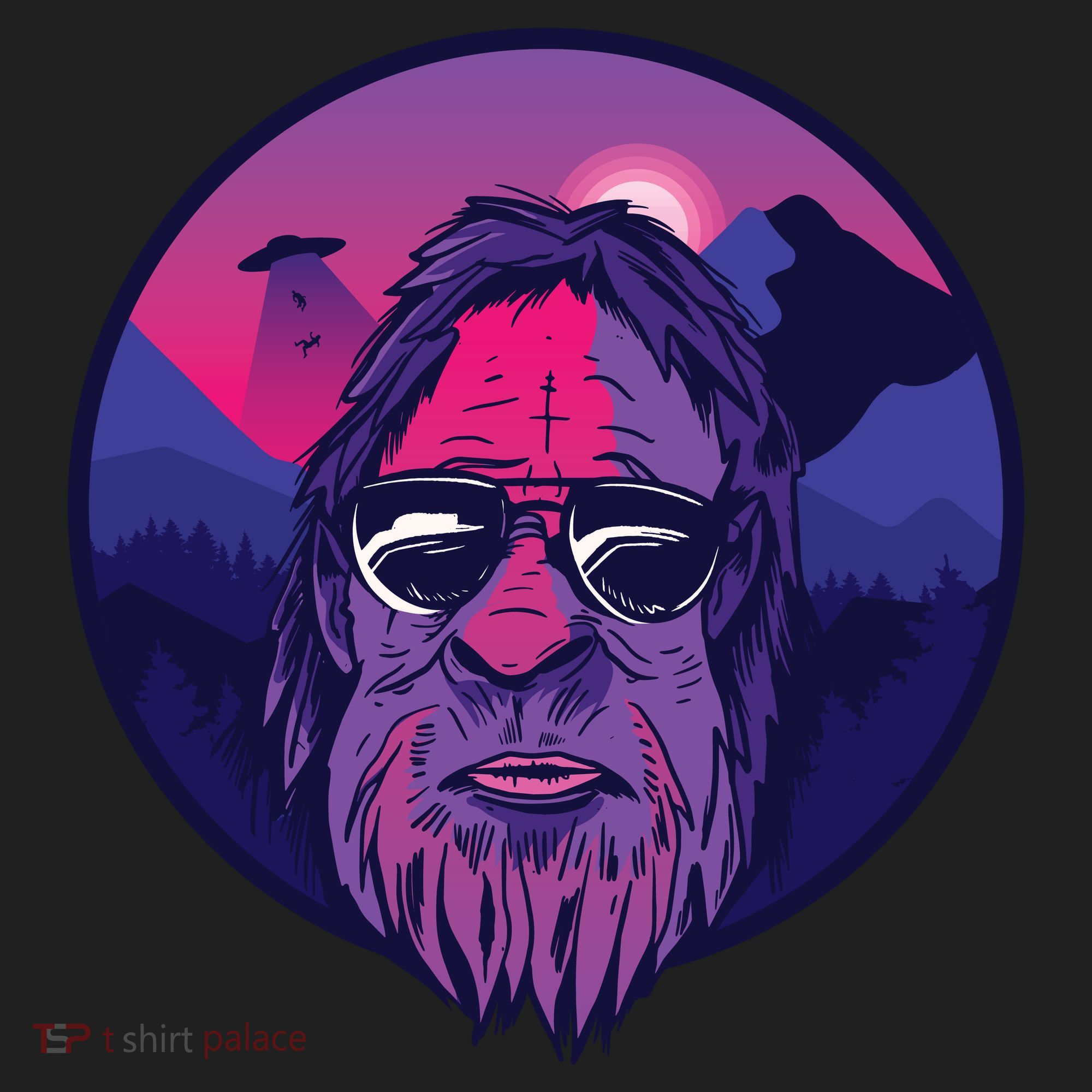 Bigfoot UFO Mountain Beanie