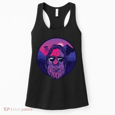 Bigfoot UFO Mountain Women's Tank Top
