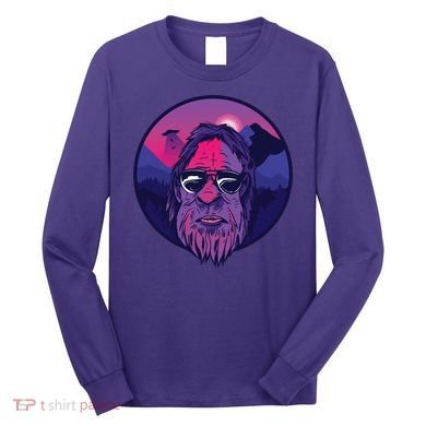 Bigfoot UFO Mountain Long Sleeve Shirt