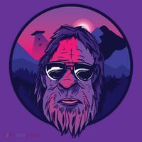 Bigfoot UFO Mountain Button thumb 1