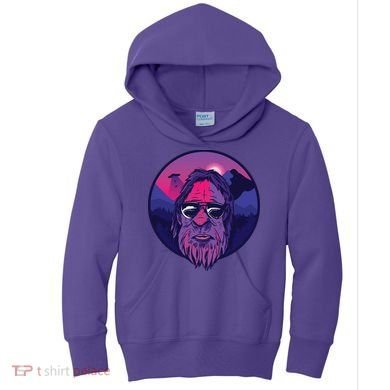 Bigfoot UFO Mountain Kids Hoodie