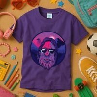 Bigfoot UFO Mountain Kids T-Shirt thumb 3