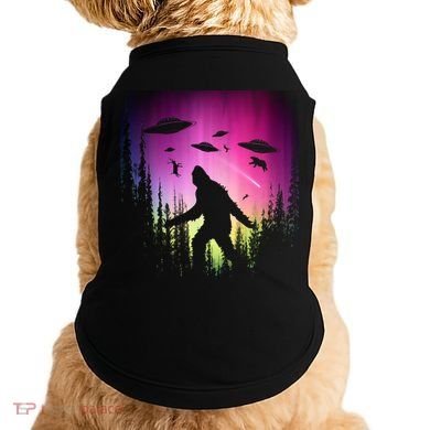 Bigfoot UFOs In Forest Doggie Tank