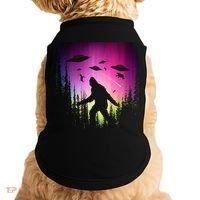 Bigfoot UFOs In Forest Doggie Tank thumb 0