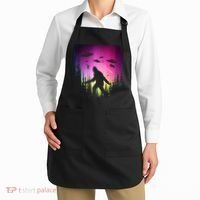 Bigfoot UFOs In Forest Apron thumb 2