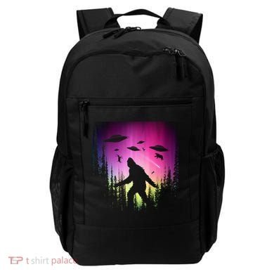 Bigfoot UFOs In Forest Backpack