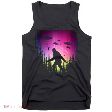 Bigfoot UFOs In Forest Tank Top