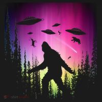 Bigfoot UFOs In Forest Toddler T-Shirt thumb 4