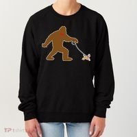Bigfoot Walking Chihuahua Dog Women's Sweatshirt thumb 0