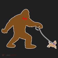 Bigfoot Walking Chihuahua Dog Women's Sweatshirt thumb 2