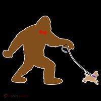 Bigfoot Walking Chihuahua Dog Women's Hoodie thumb 2