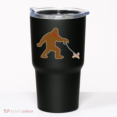 Bigfoot Walking Chihuahua Dog Tumbler