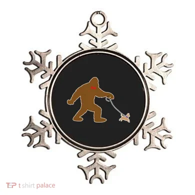 Bigfoot Walking Chihuahua Dog Ornament