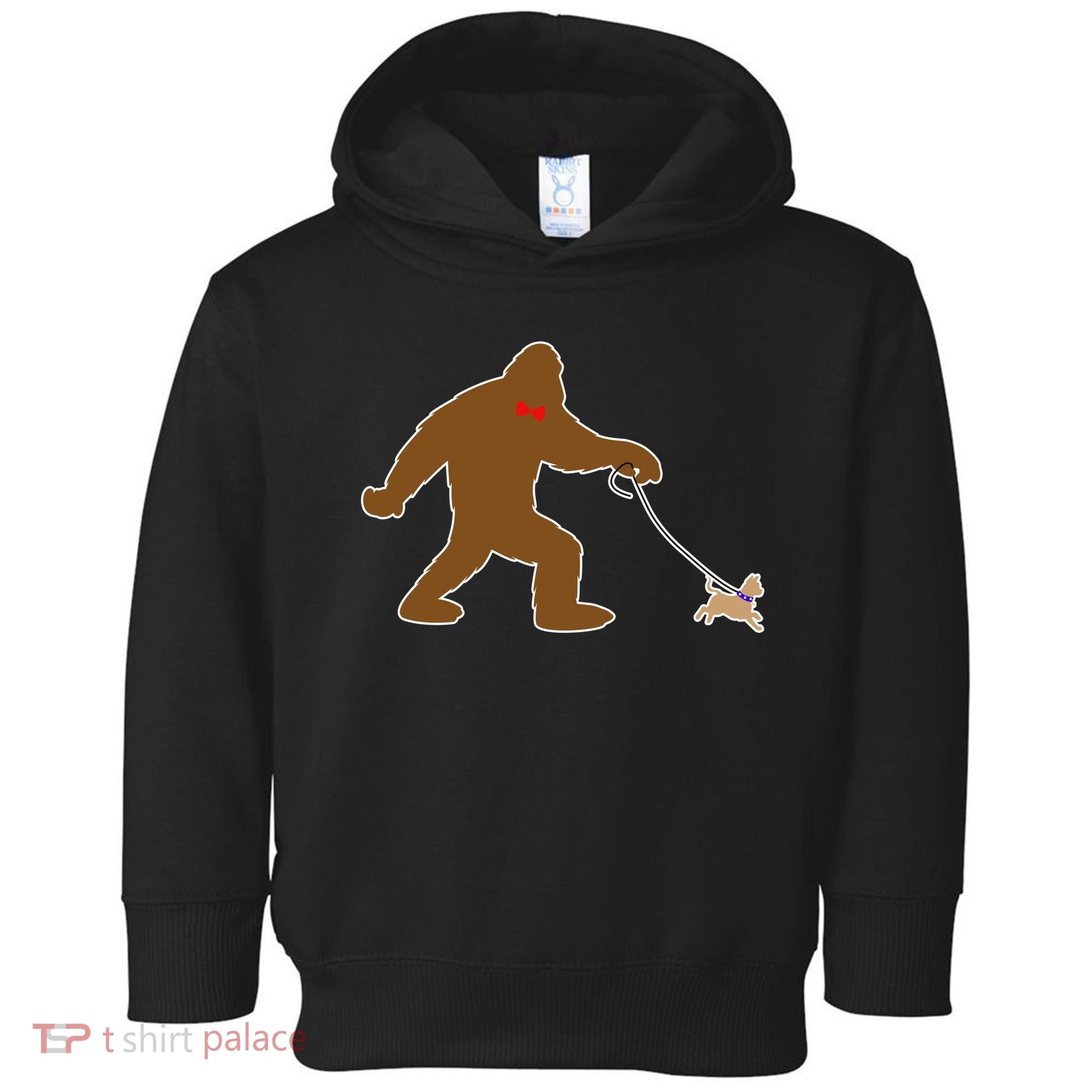Bigfoot Walking Chihuahua Dog Toddler Hoodie