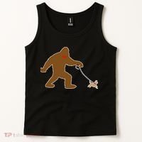 Bigfoot Walking Chihuahua Dog Tank Top thumb 2