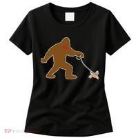 Bigfoot Walking Chihuahua Dog Women's T-Shirt thumb 0