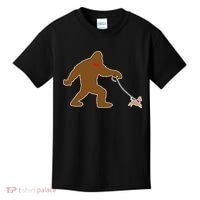Bigfoot Walking Chihuahua Dog Kids T-Shirt thumb 0