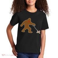 Bigfoot Walking Chihuahua Dog Kids T-Shirt thumb 2