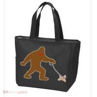 Bigfoot Walking Chihuahua Dog Tote Bag thumb 3
