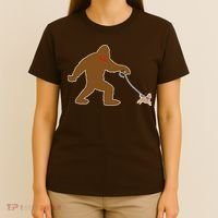 Bigfoot Walking Chihuahua Dog T-Shirt thumb 4