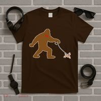 Bigfoot Walking Chihuahua Dog T-Shirt thumb 5