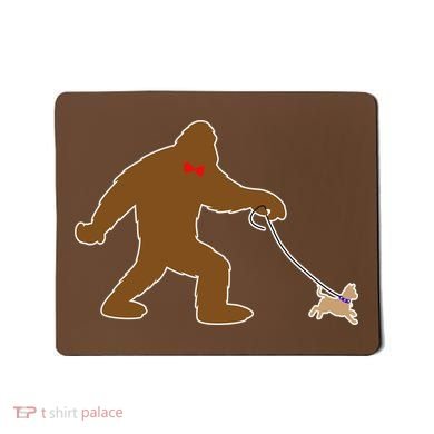 Bigfoot Walking Chihuahua Dog Mousepad
