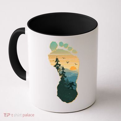 Bigfoot Wilderness Footprint Coffee Mug