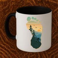 Bigfoot Wilderness Footprint Coffee Mug thumb 2