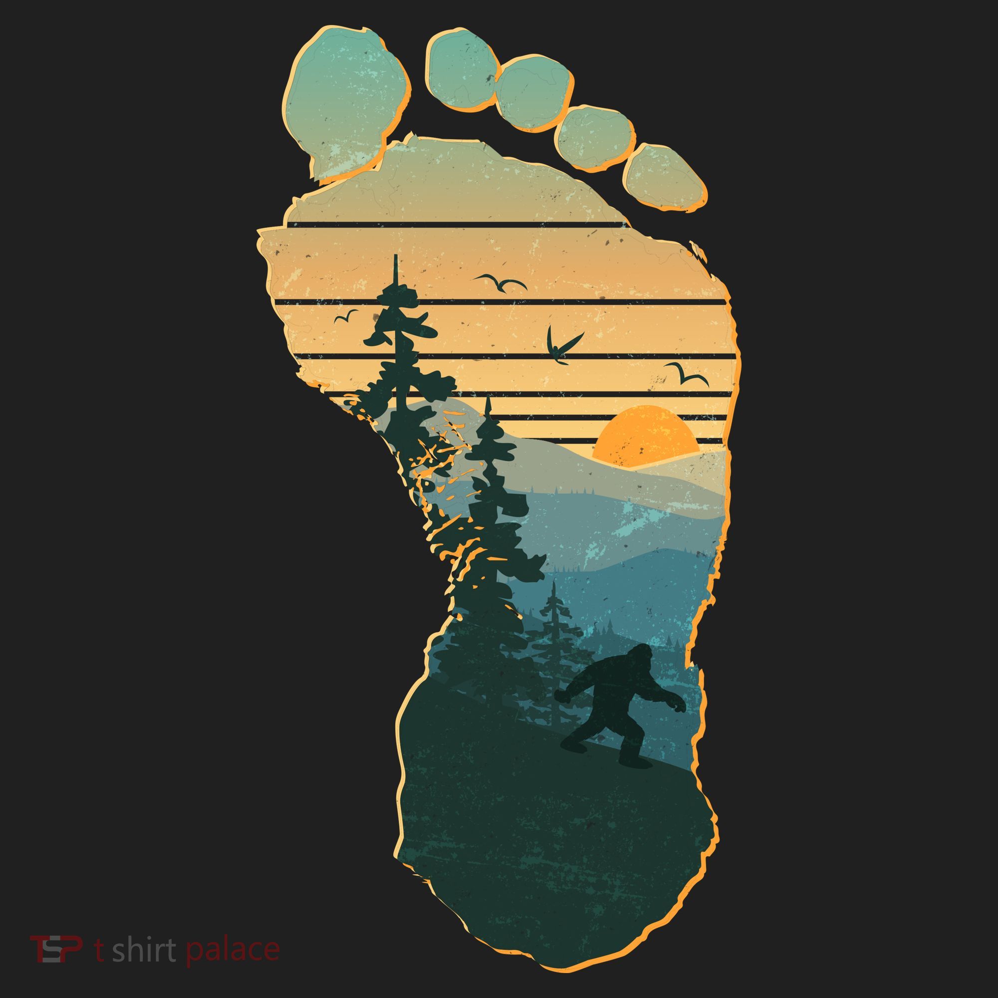 Bigfoot Wilderness Footprint Tumbler