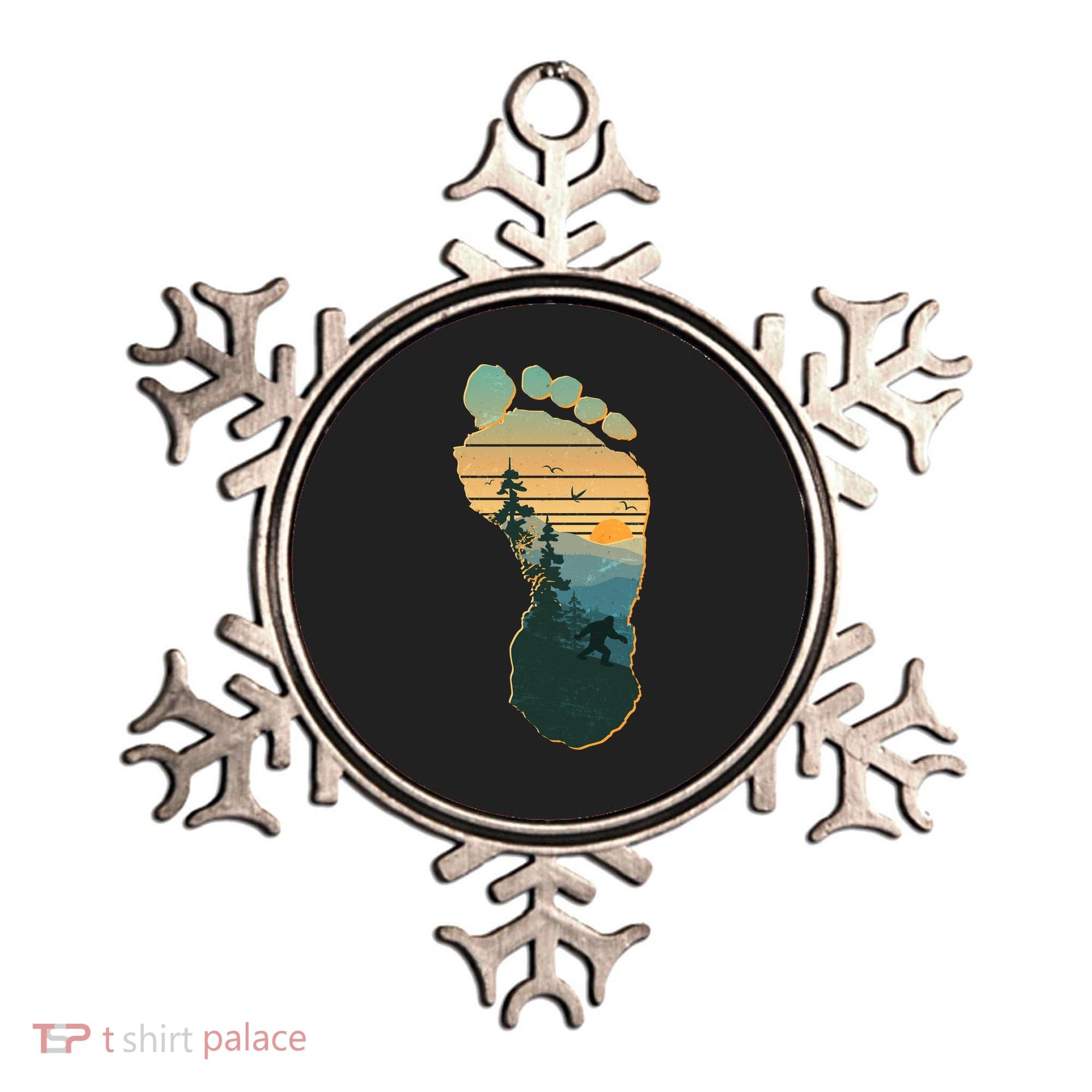 Bigfoot Wilderness Footprint Ornament