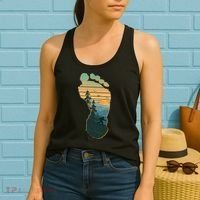Bigfoot Wilderness Footprint Women's Tank Top thumb 2