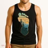 Bigfoot Wilderness Footprint Tank Top thumb 3
