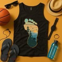Bigfoot Wilderness Footprint Tank Top thumb 4