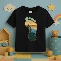 Bigfoot Wilderness Footprint Toddler T-Shirt thumb 3