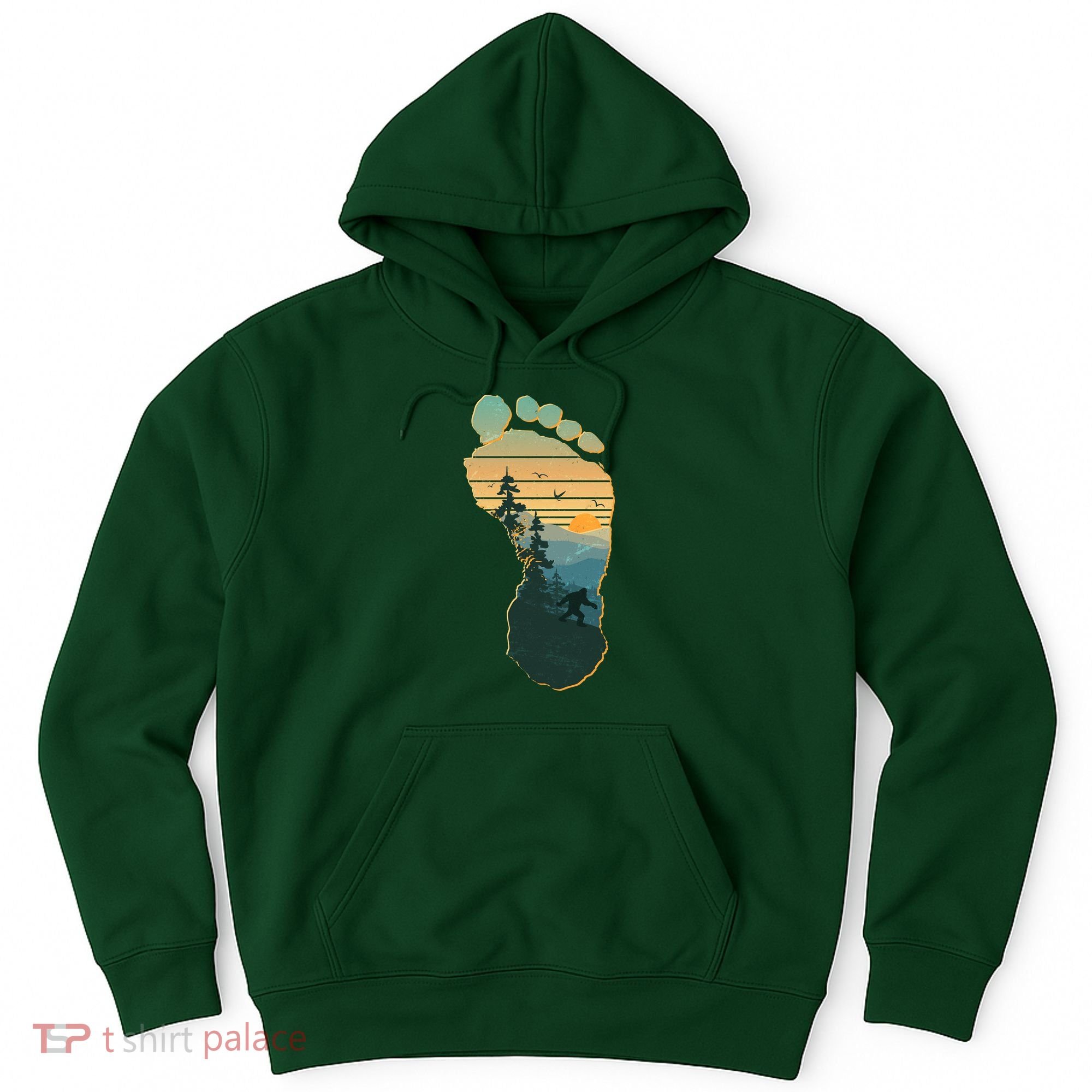 Bigfoot Wilderness Footprint Hoodie