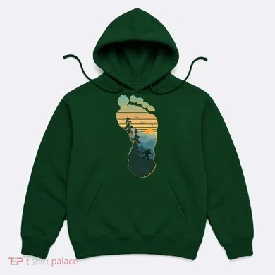 Bigfoot Wilderness Footprint Hoodie