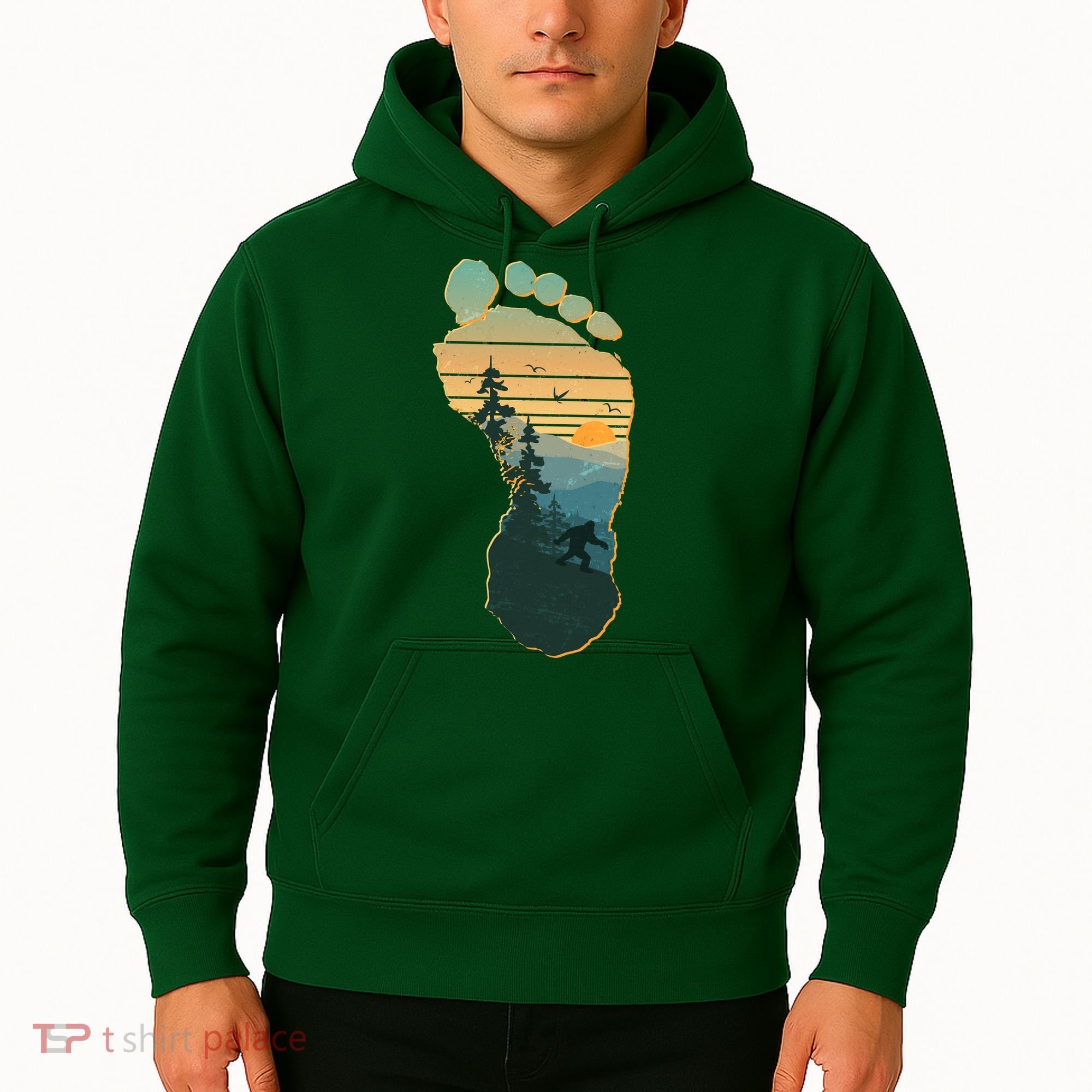 Bigfoot Wilderness Footprint Hoodie