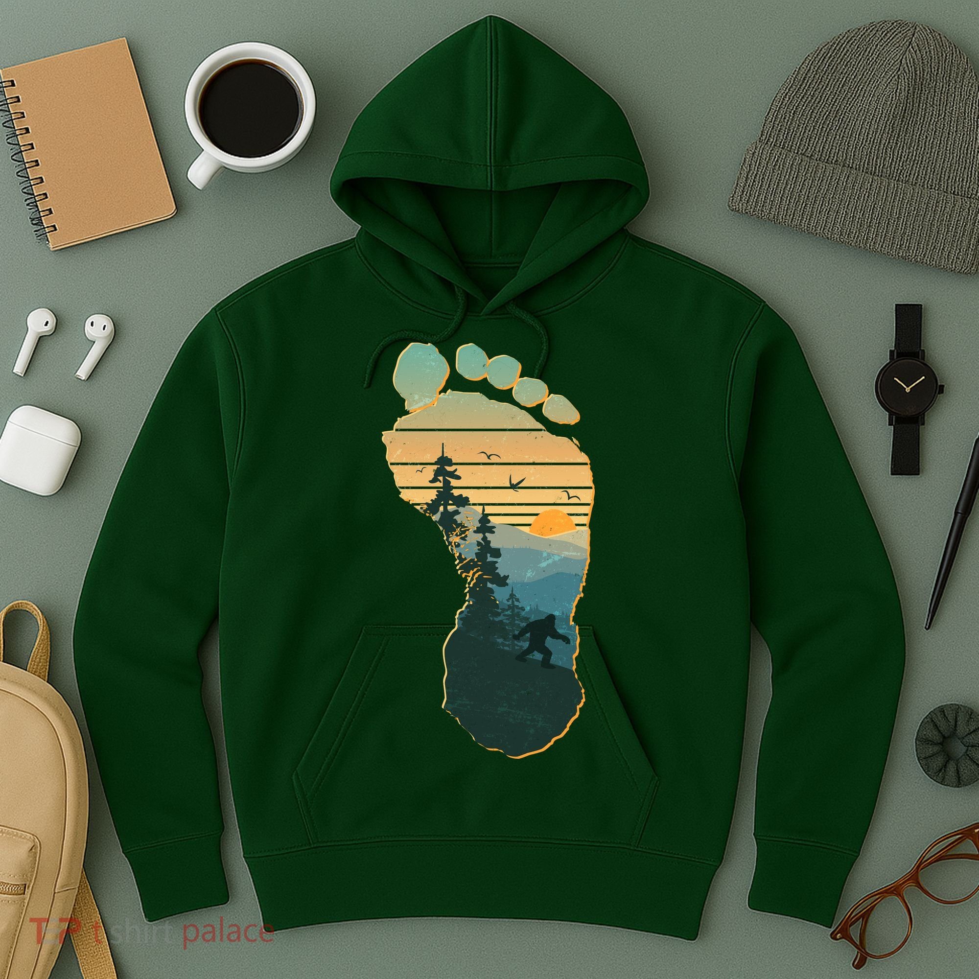 Bigfoot Wilderness Footprint Hoodie