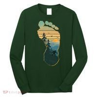 Bigfoot Wilderness Footprint Long Sleeve Shirt thumb 0