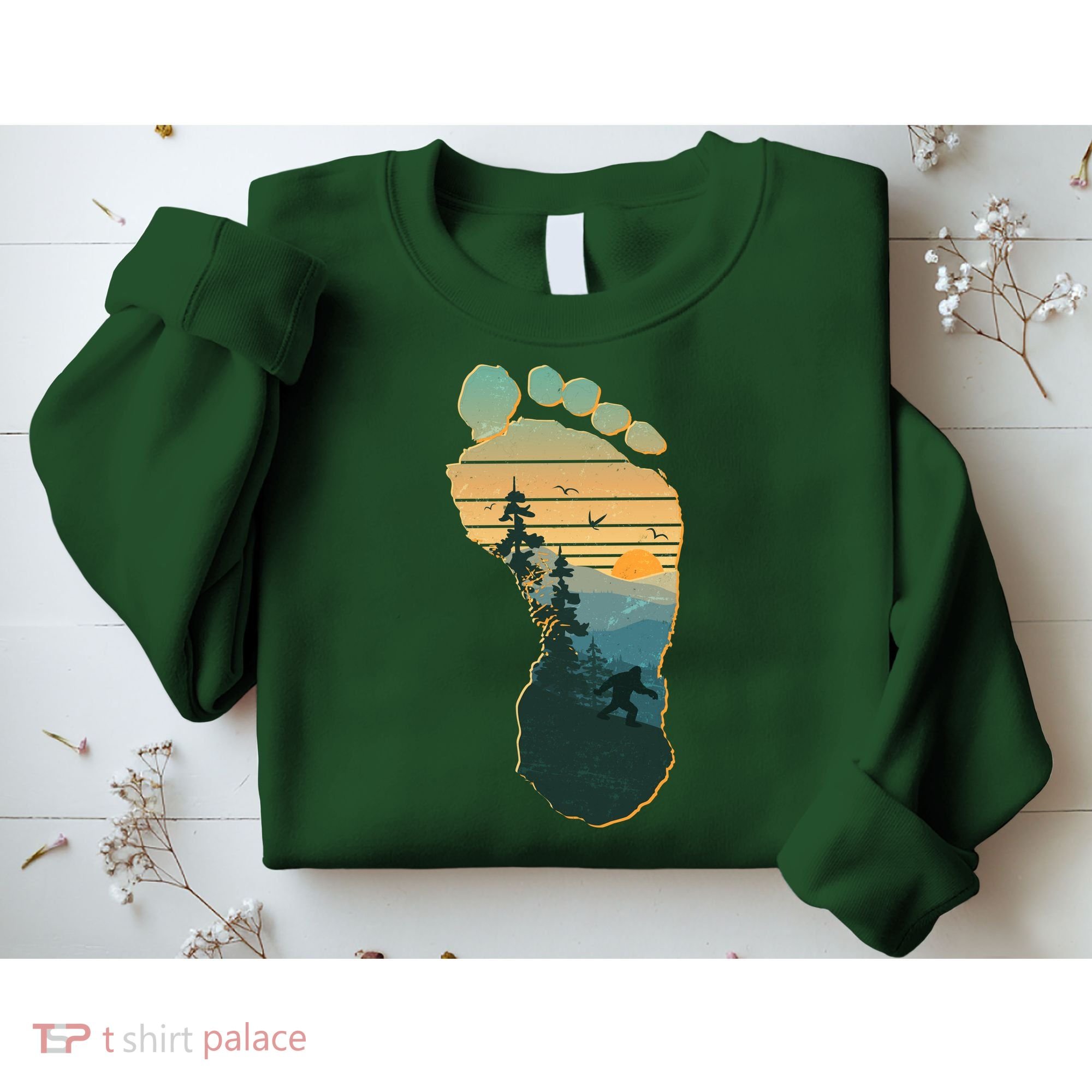 Bigfoot Wilderness Footprint Sweatshirt