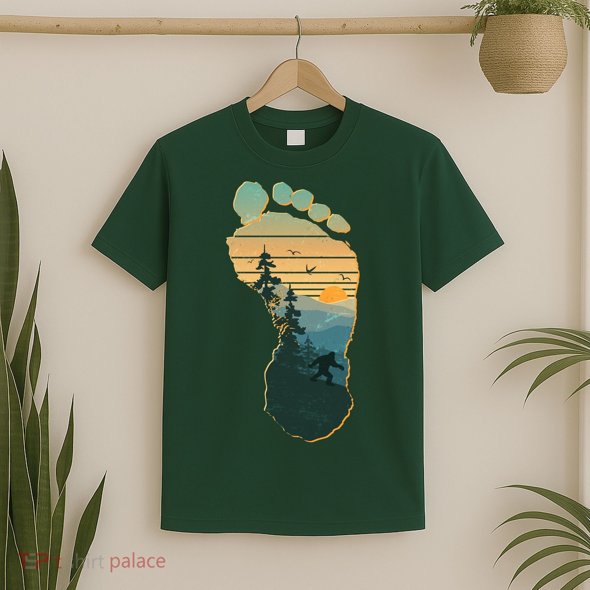 Bigfoot Wilderness Footprint T-Shirt