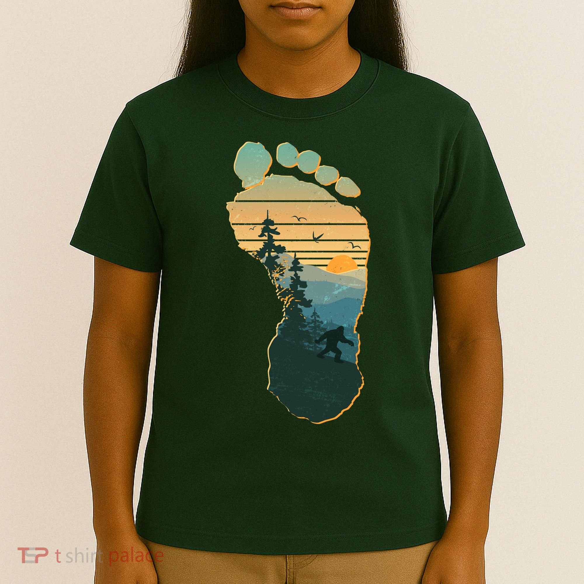 Bigfoot Wilderness Footprint T-Shirt