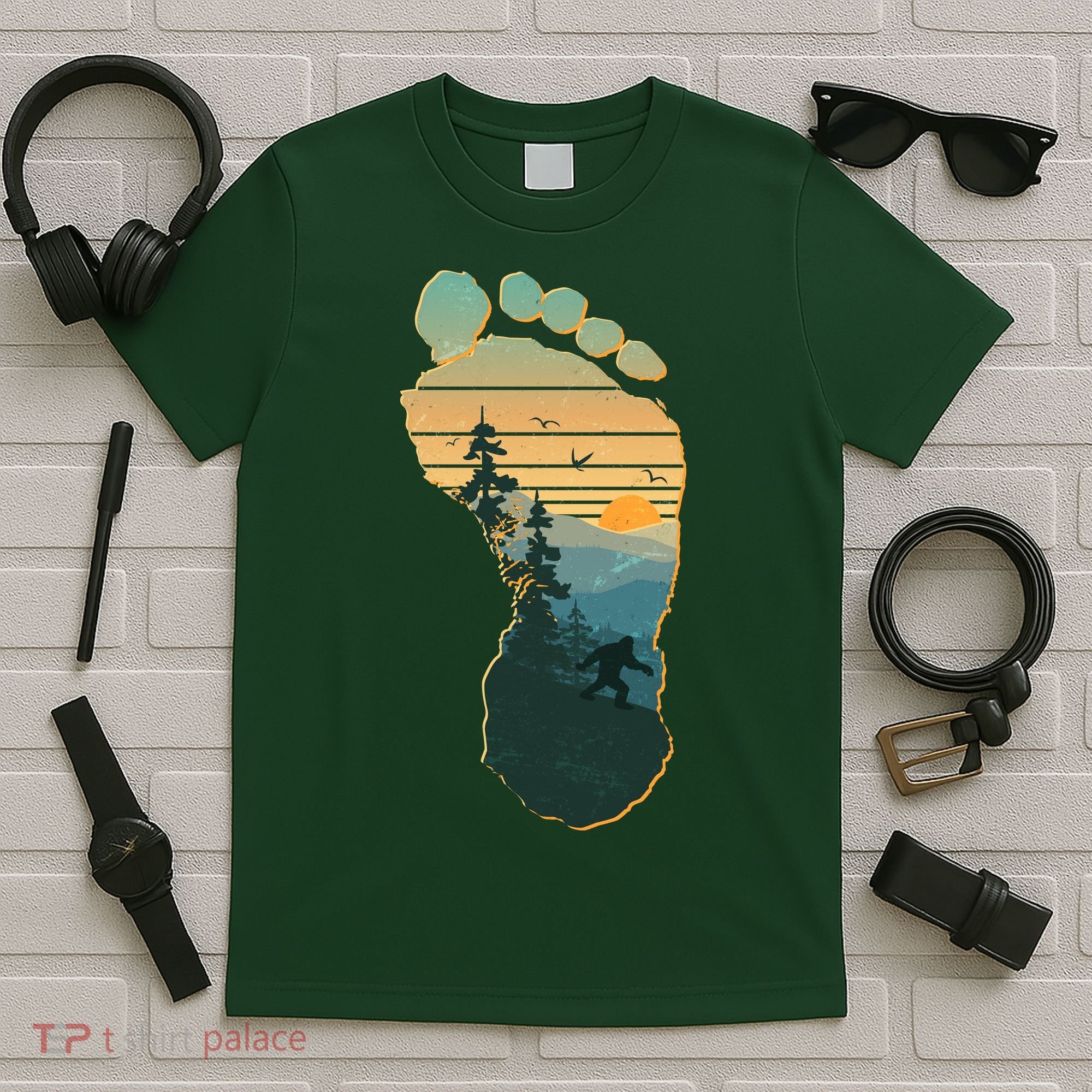 Bigfoot Wilderness Footprint T-Shirt